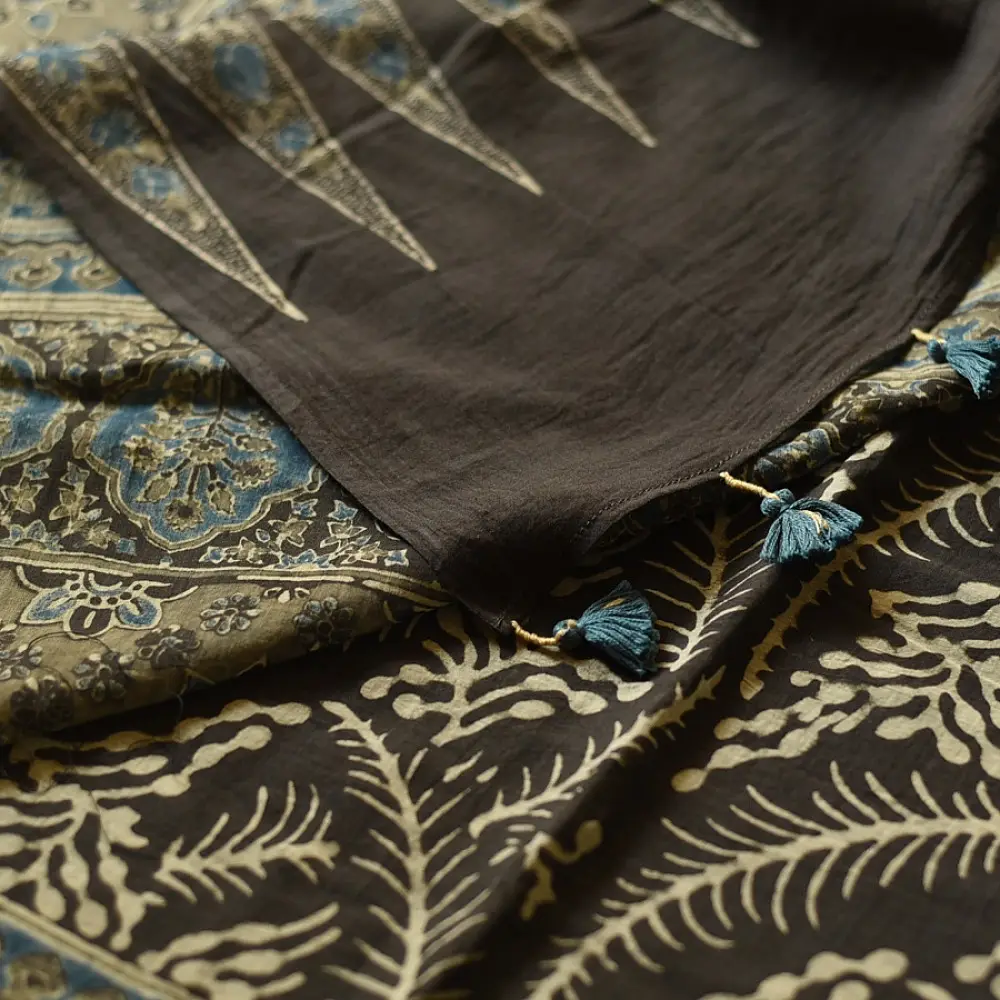Online Ajrakh Mul Soft Cotton Saree