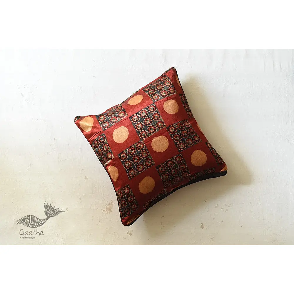 shop Cushion Cover Ajrakh Printed