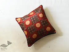 Ajrakh Block Printed ~ Cushion Cover Ajrakh Printed