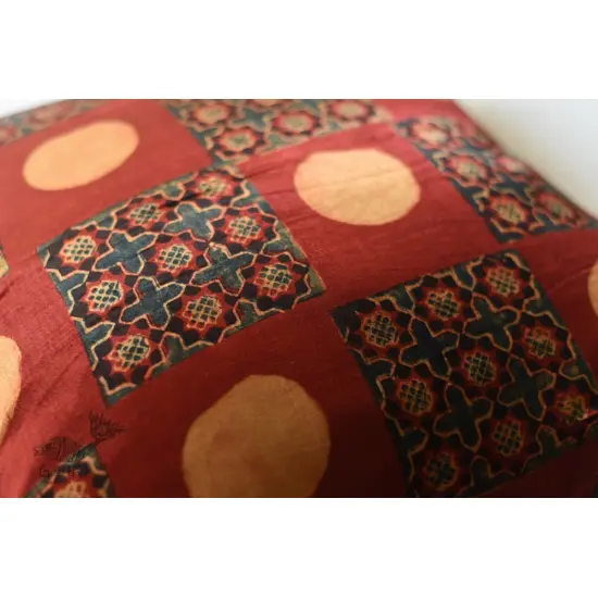 shop Cushion Cover Ajrakh Printed