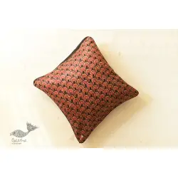 Mashru Cushion Cover ~ Ajrakh Printed