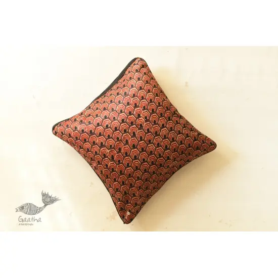 shop Mashru Cushion Cover ~ Ajrakh Printed