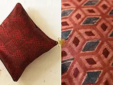 Ajrakh Block Printed ~ Cushion Cover