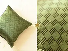 Ajrakh Printed Mashru Cushion Cover