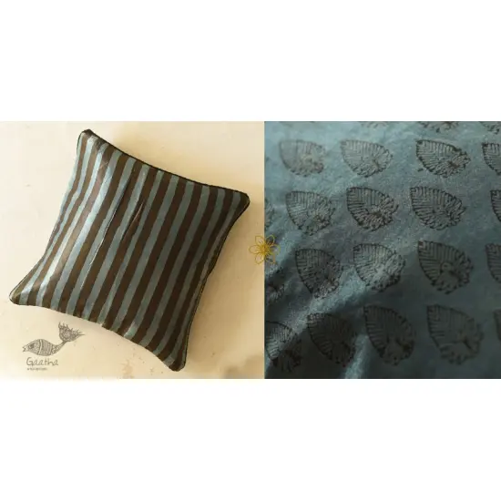 shop Ajrakh Stripe Printed Cushion Cover