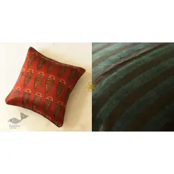 Cushion Cover Ajrakh Printed - 18" x 18"