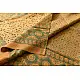 shop handmade ajrakh printed Tussar Silk saree