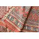 shop handmade ajrakh printed Tussar Silk saree