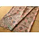 shop handmade ajrakh printed Tussar Silk saree