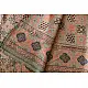 shop handmade ajrakh printed Tussar Silk saree