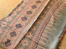 Ajrakh Tussar Silk Saree 