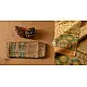 shop handmade ajrakh printed Tussar Silk saree