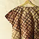 cream madder red indigo blue ajrakh cotton top diagonal diamond jaal block print hand block printed boxy fit artisanal blouse women sustainable fashion natural dyed