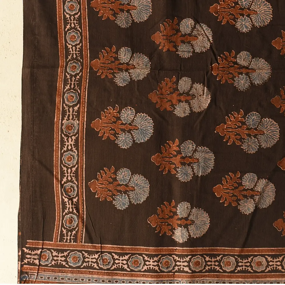Shop Ajrakh Block Printed Pure Cotton Dupatta