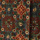 red ajrakh cotton square scarf indigo blue cream floral jaal block print hand block printed natural dyed scarf tassels