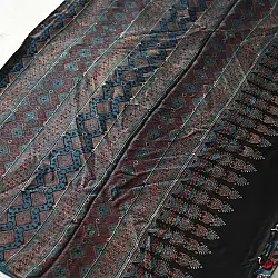 Shruti | Hand Block Printed - Ajrakh Modal Silk Saree