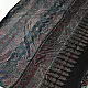 deep indigo blue madder red ajrakh modal silk saree hand block printed checkerboard chowk geometric jaal bundi medley polka dot pallu traditional ethnic wear sustainable luxury natural dyed with tassels