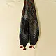 indigo ajrakh silk square scarf red floral pattern hand block printed natural dyed scarf tassels