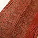 Online  Ajrakh Block Printed Mul Cotton Red Saree