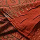 Online  Ajrakh Block Printed Mul Cotton Red Saree