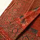 Online  Ajrakh Block Printed Mul Cotton Red Saree