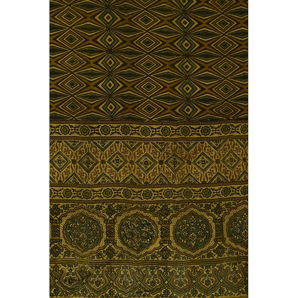 Handwoven Cotton - Ajrakh Block Printed Dupatta