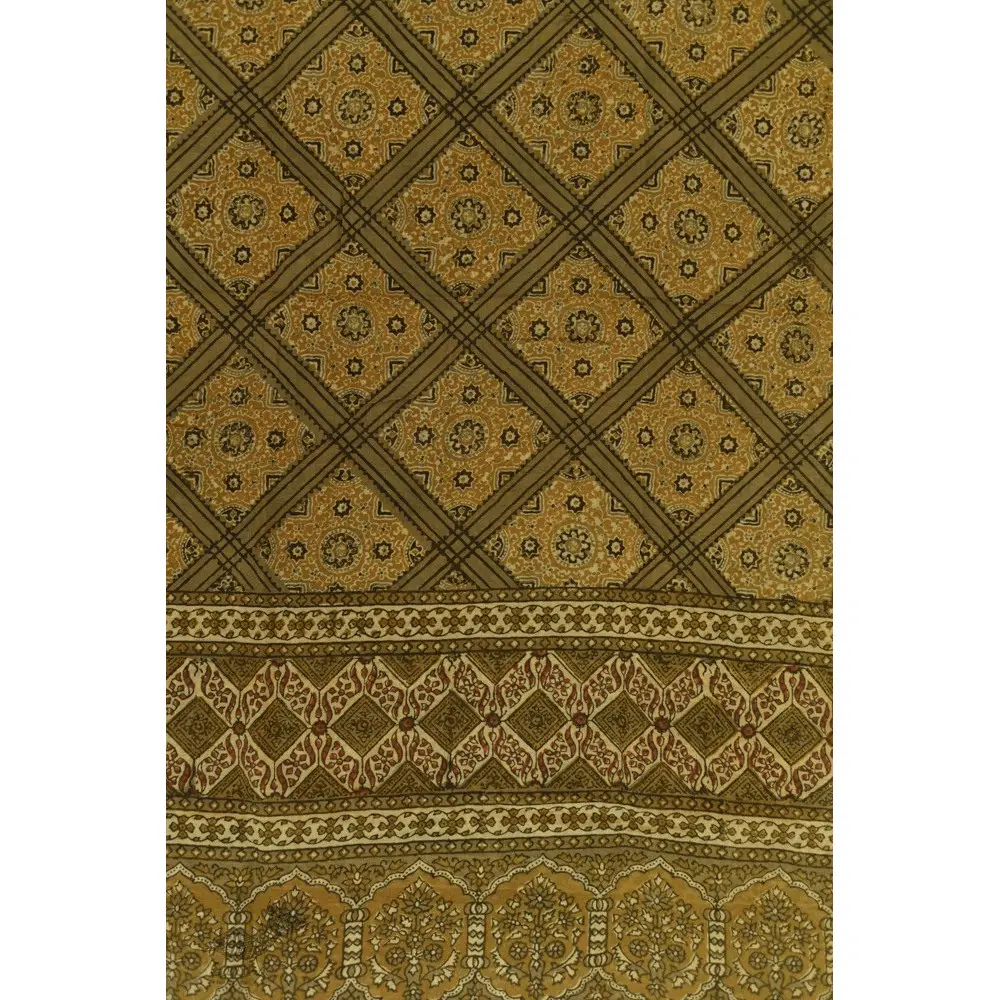 Ajrakh Block Print Handloom Cotton Dupatta