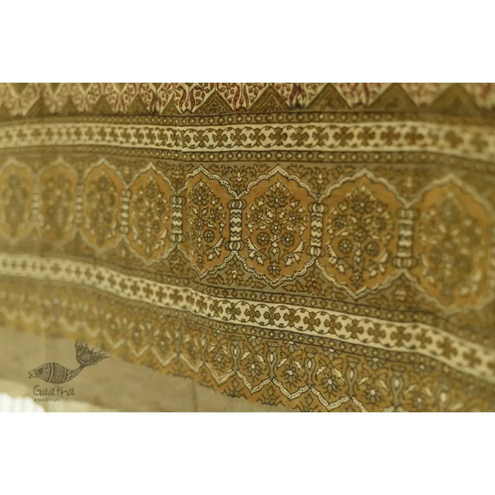 Ajrakh Block Print Handloom Cotton Dupatta
