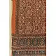 Handwoven Cotton - Ajrakh Block Printed Dupatta - Walnut Brown