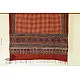 Handwoven Cotton - Ajrakh Block Printed Dupatta With Red Checks