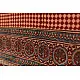 Handwoven Cotton - Ajrakh Block Printed Dupatta With Red Checks
