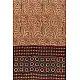 Handwoven Cotton - Ajrakh Block Printed Dupatta  Brown & Beige 