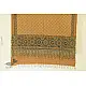 Ajrakh Block Printed Handloom Cotton Dupatta - Yellow