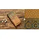 Ajrakh Block Printed Handloom Cotton Dupatta - Yellow