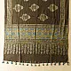 Dual-toned Ajrakh dupatta with natural dye finish