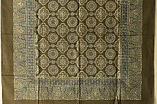 Neelanjana . नीलांजना ~ Square Ajrakh Cotton Scarf - A