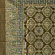 olive green ajrakh cotton square scarf indigo blue cream floral mandala block print hand block printed natural dyed scarf tassels