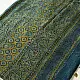 teal blue mustard gold ajrakh saree hand block printed floral medallion jaal traditional geometric borders ethnic wear sustainable fashion natural dyed with tassels
