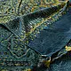 teal blue mustard gold ajrakh saree hand block printed floral medallion jaal traditional geometric borders ethnic wear sustainable fashion natural dyed with tassels