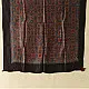 ajrakh silk square scarf orange medallion pattern indigo accents hand block printed natural dyed scarf
