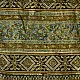 chocolate brown indigo teal ajrakh modal silk dupatta hand block printed floral vine jaal body ornate geometric lozenge pallu traditional mihrab arched detail wedding festive wear sustainable luxury natural dyed with tassels Fish Motif