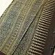 Online Ajrakh Block Print - Mul Mul Cotton Dark Brown Saree
