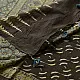 Online Ajrakh Block Print - Mul Mul Cotton Dark Brown Saree