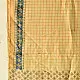 mulberry silk ajrakh dupatta mustard yellow cream indigo blue patchwork geometric floral jaal block print triangular block pattern hand block printed natural dyed silk dupatta