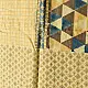 mulberry silk ajrakh dupatta mustard yellow cream indigo blue patchwork geometric floral jaal block print triangular block pattern hand block printed natural dyed silk dupatta