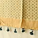 mulberry silk ajrakh dupatta mustard yellow cream indigo blue patchwork geometric floral jaal block print triangular block pattern hand block printed natural dyed silk dupatta