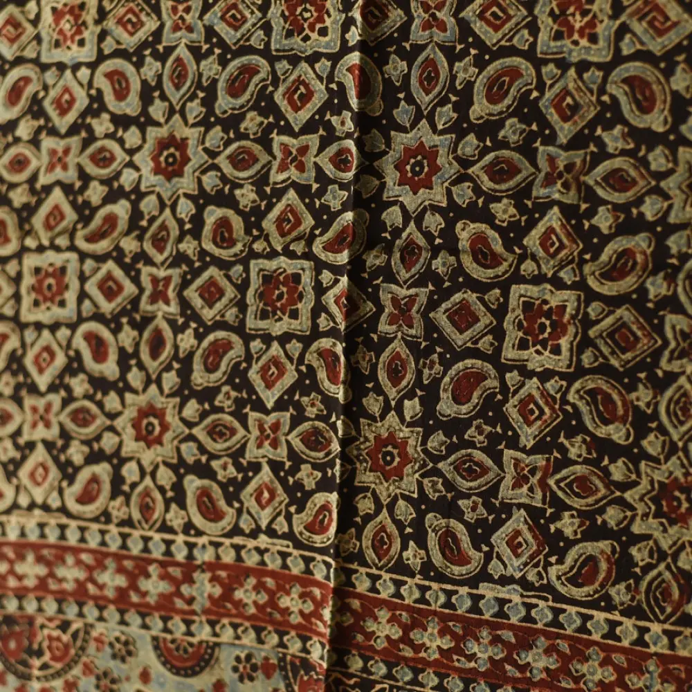 Shop Ajrakh Block Printed Pure Cotton Dupatta