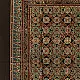 earthy ajrakh silk square scarf floral repetitive block print hand block printed natural dyed scarf
