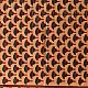 terracotta madder red indigo blue ajrakh cotton stole hand block printed floral sprig body ornate circular mandala border traditional mihrab arched detail artisanal scarf sustainable fashion natural dyed with tassels