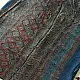 deep indigo blue madder red ajrakh modal silk saree hand block printed octagonal star jaal ornate floral mandala pallu traditional ethnic wear sustainable luxury natural dyed with tassels